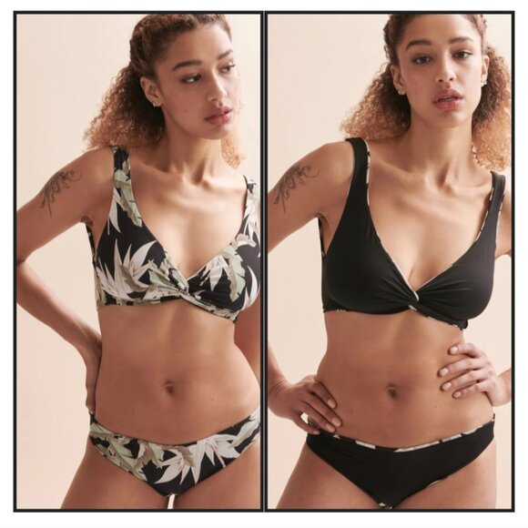 NWT MALAI Perwinkle Reversible Twisted Bikini S - Picture 2 of 12